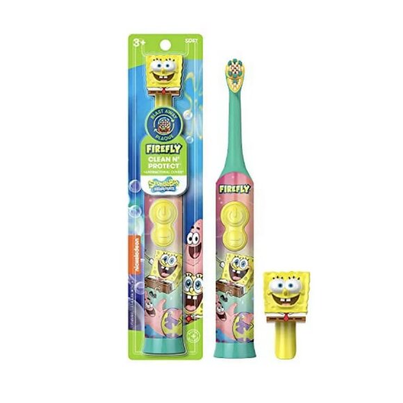 5/$20 NEW Kids Spongebob Electric Toothbrush w/ Cover - Picture 2 of 4
